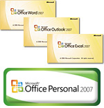 「Microsoft Office Personal 2007」 画面写真