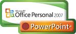 「Microsoft Office Personal 2007 with Microsoft Office PowerPoint 2007」 画面写真