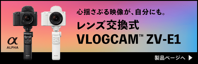 ShԂfAɂBY VLOGCAM ZV-E1 iy[W