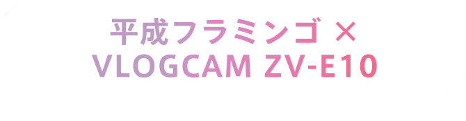 平成フラミンゴ × VLOGCAM ZV-E10