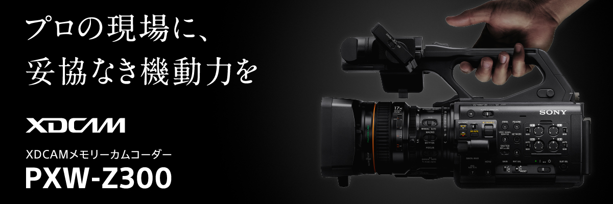 v̌ɁAËȂ@͂ XDCAM[JR[_[PXW-Z300