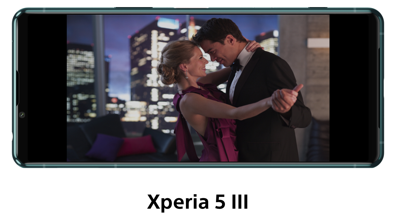 Xperia 5 IIIのディスプレイ比較画像