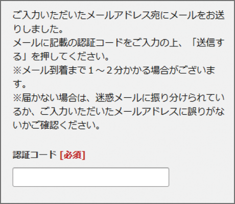 応募フォームの画面イメージ