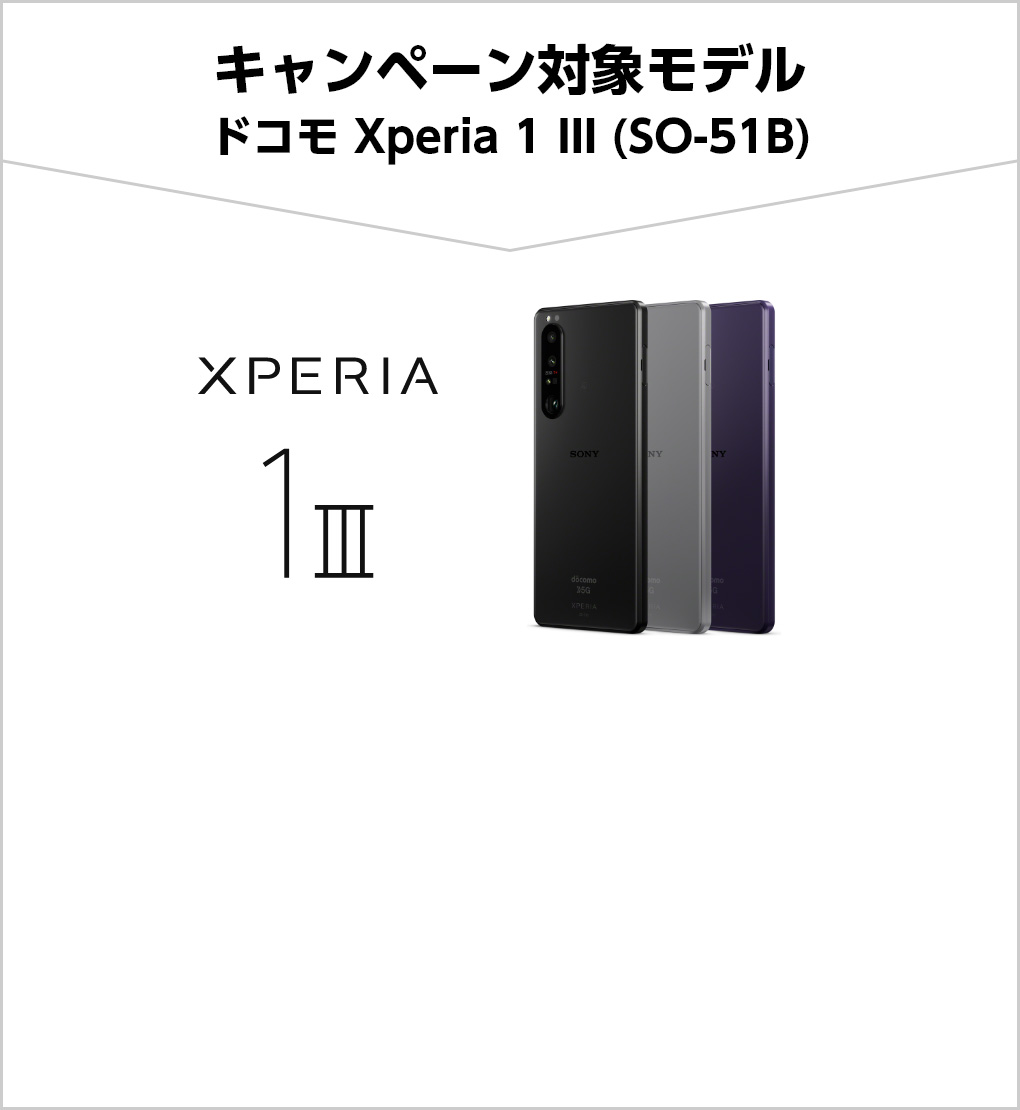 キャンペーン対象モデル SoftBank Xperia 5 III