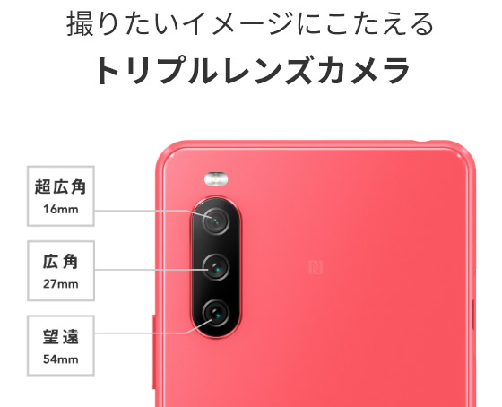 トリプルレンズカメラ