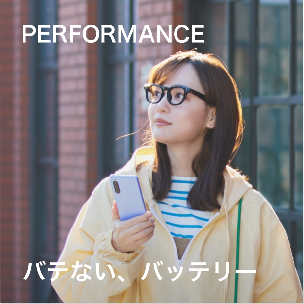 PERFORMANCE バテない、バッテリー