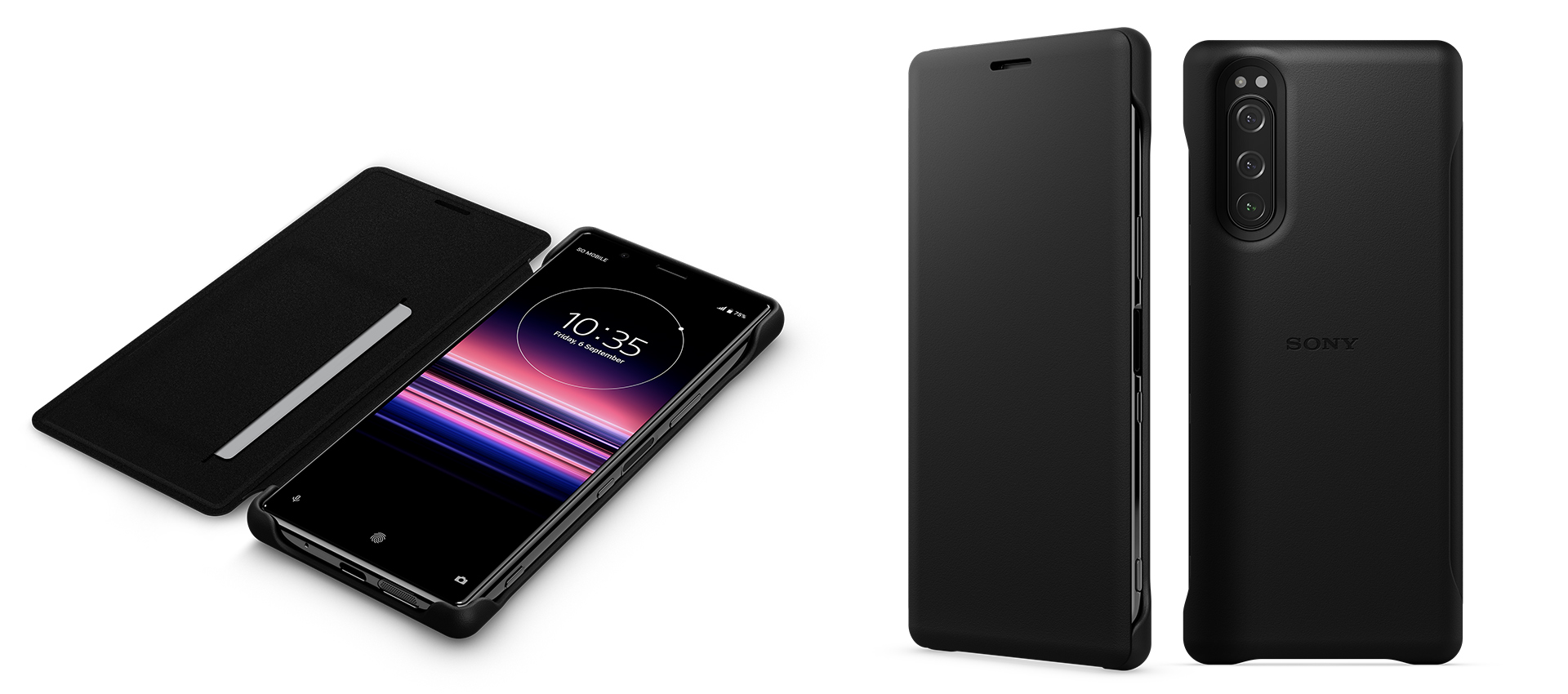 Xperia 5 Style Cover Leather SCLJ10