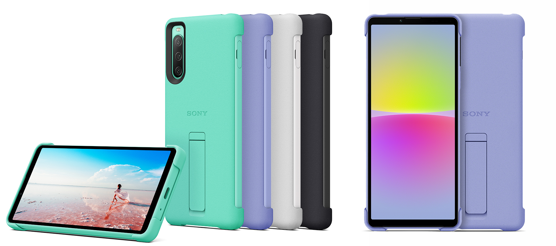 Xperia 10 IV Style Cover with Stand XQZ-CBCC