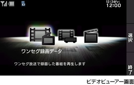 ビデオビューアー画面