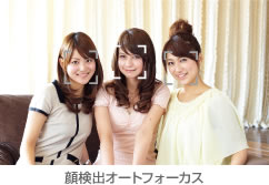 顔検出オートフォーカス