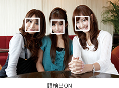顔検出ON