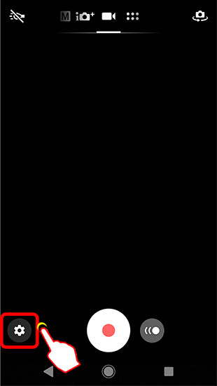 4K動画撮影のUI変更のキャプチャ