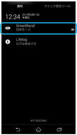 Accessory Battery Monitoringの画面