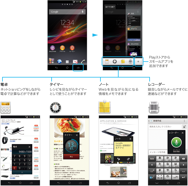 Fスモールアプリ／アップデート後