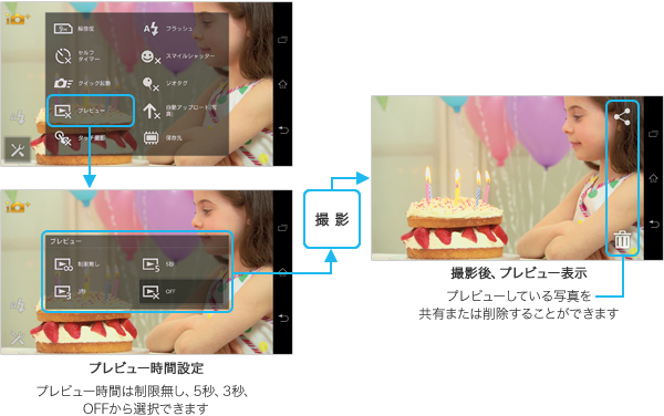 プレビュー機能の画面／アップデート後