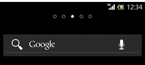 電話の画面／アップデート前