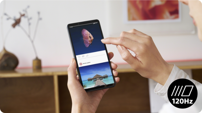 リフレッシュレート120Hz駆動 イメージ