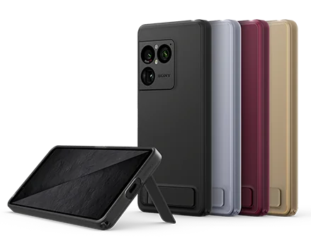 便利なスタンド付きXperia純正カバー