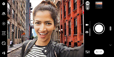 自分撮りのイメージ画面