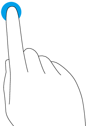 タップするジェスチャー