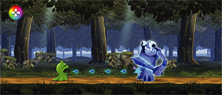 Game enhancerメニューアイコンが表示されたゲーム画面