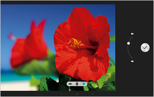 背景ぼかしの説明画像