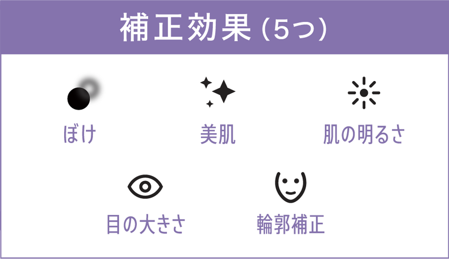 加工アプリを使わずに、ナチュラルに盛れる。