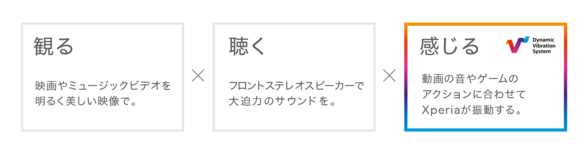 観る、聴く、感じる