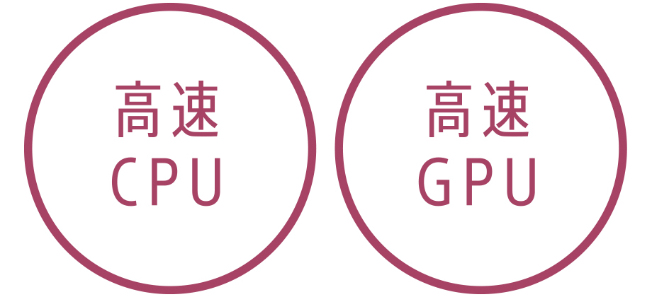 高速CPU/高速GPU