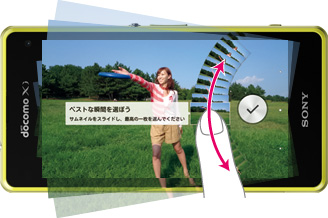 タイムシフト連写の説明画像