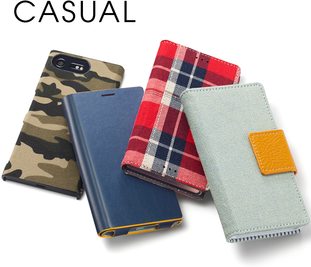 カジュアルなデザインのスマホカバー/スマホケース