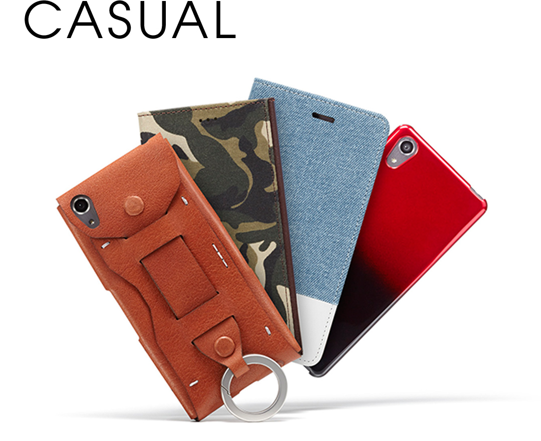 カジュアルなデザインのスマホカバー/スマホケース