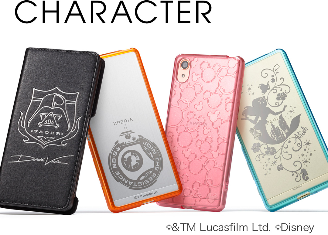 キャラクターデザインのスマホカバー/スマホケース